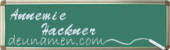 Annemie Hackner Visitenkarte